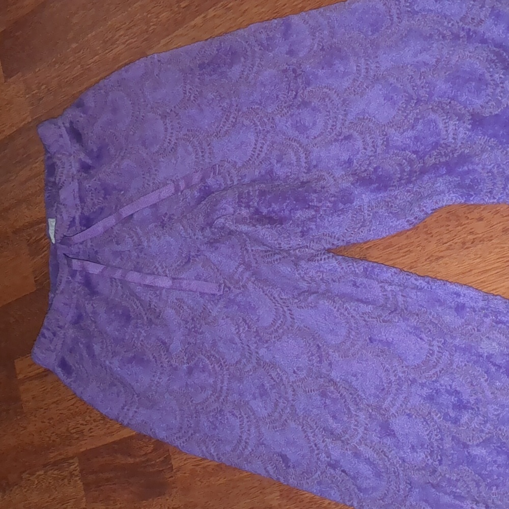 Purple Fluffy Mermaid Scale Pajama Pants